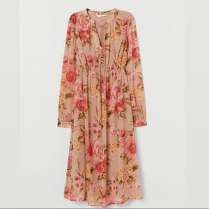 H&M Mama Floral Chiffon Dress Maternity Dress
